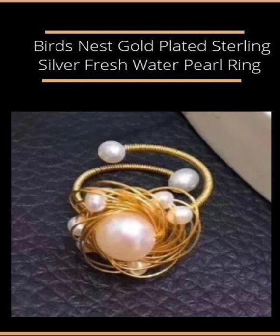 AOR-Birds Nest Pearl Ring